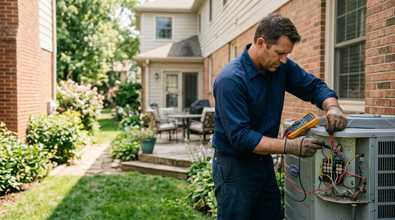 HVAC technician working near Macon, GA